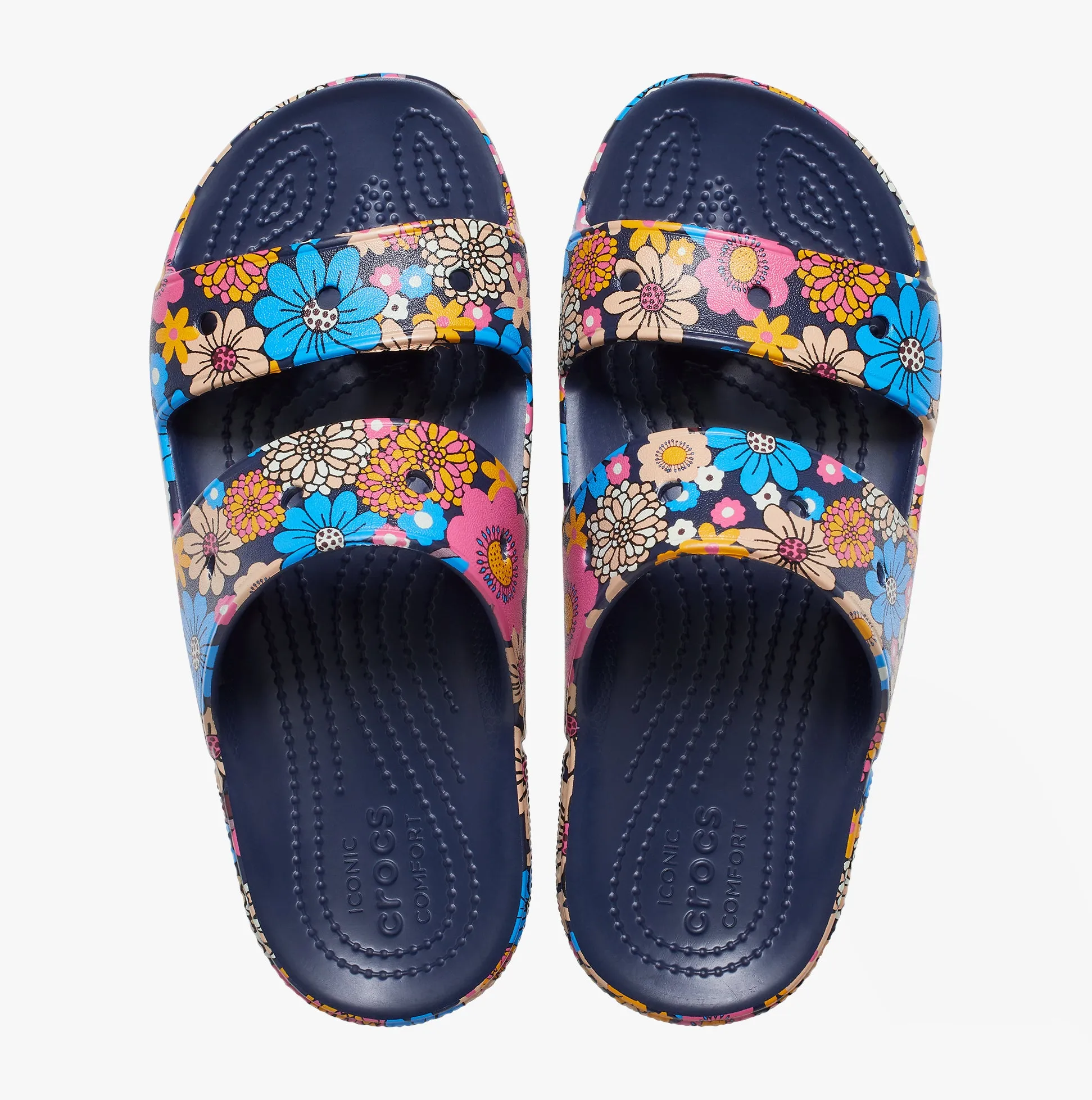 208975-4HQ CLASSIC RETRO Unisex Sandals Navy/Multi