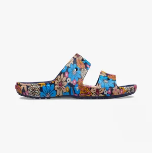 208975-4HQ CLASSIC RETRO Unisex Sandals Navy/Multi