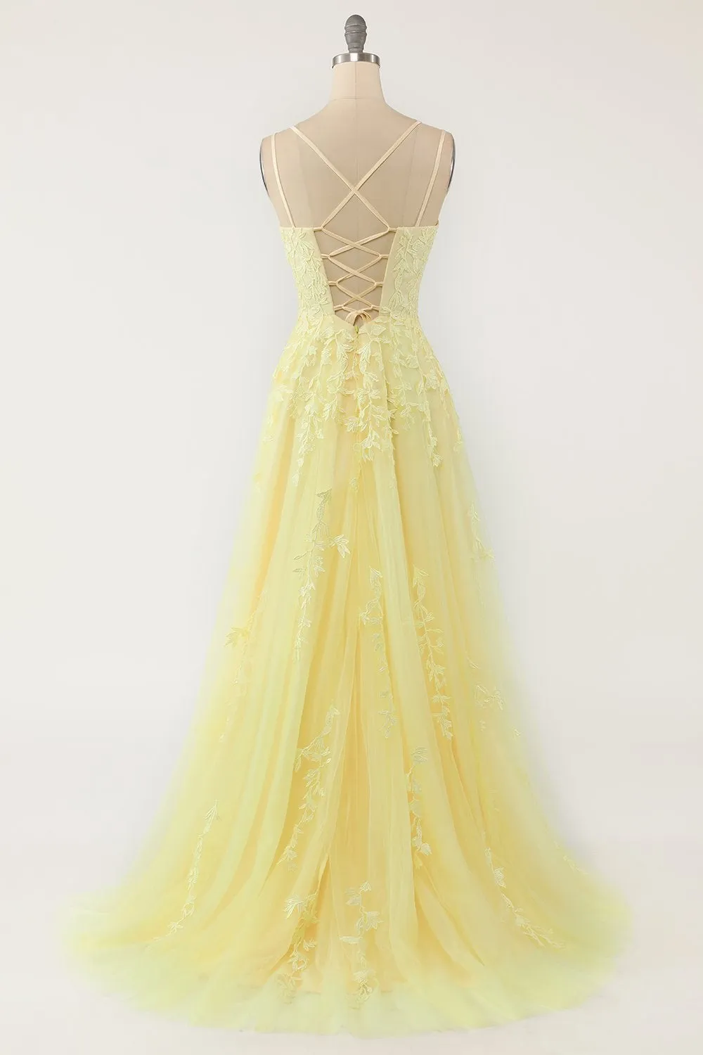 A-Line Spaghetti Straps Long Formal Dress