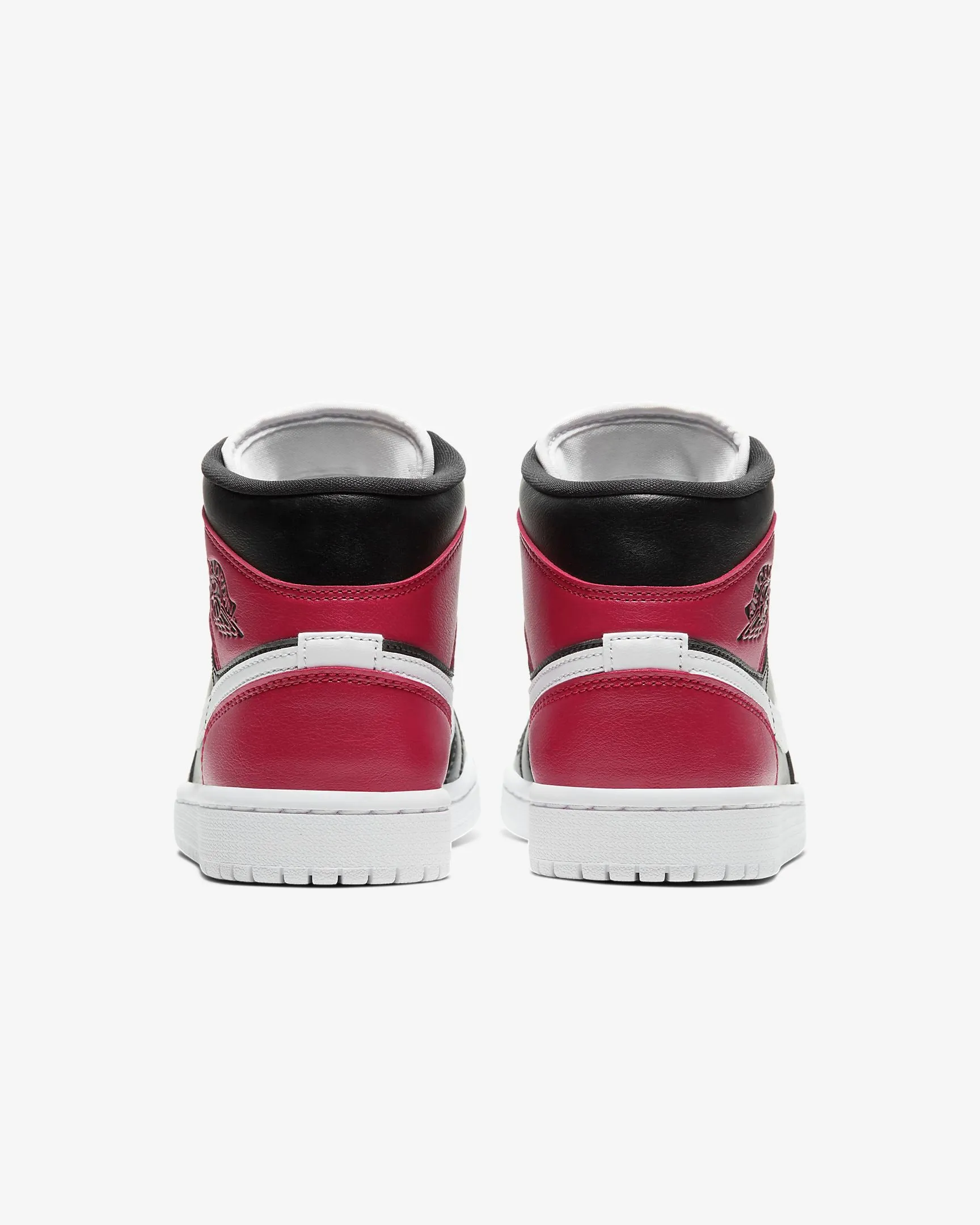 Air Jordan 1 Mid (White/Noble Red/Black)