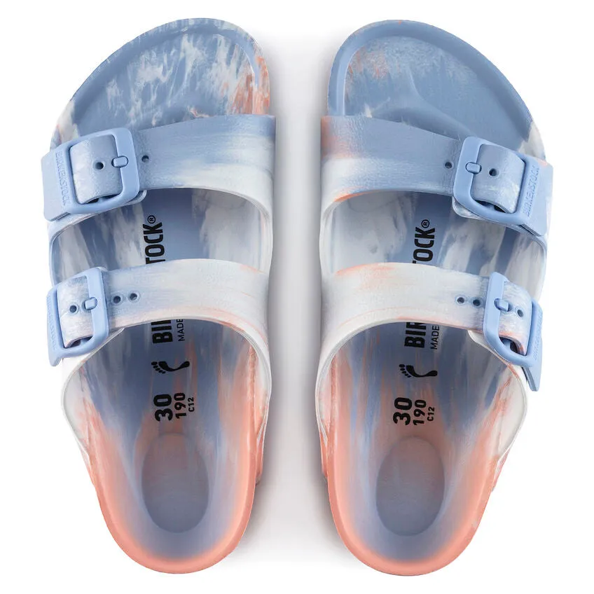 Birkenstock Arizona | Multi Coral Peach EVA Kids Sandals