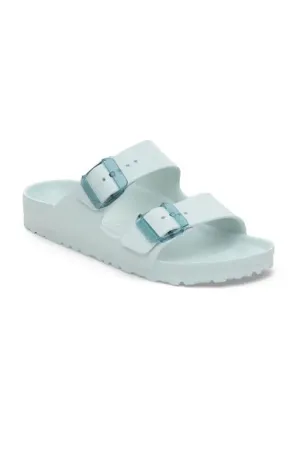 Birkenstock Women's Arizona EVA Stealth Buckle Sandal in Surf Green