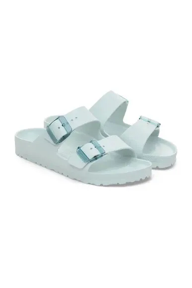 Birkenstock Women's Arizona EVA Stealth Buckle Sandal in Surf Green