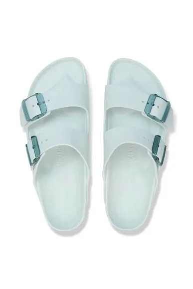 Birkenstock Women's Arizona EVA Stealth Buckle Sandal in Surf Green