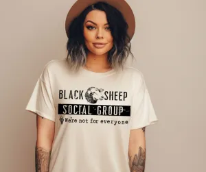 Black Sheep Social Group | Funny Comfort Colors Tee