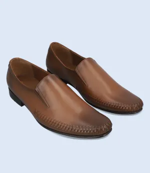 BM6691-BROWN-Men Slip On