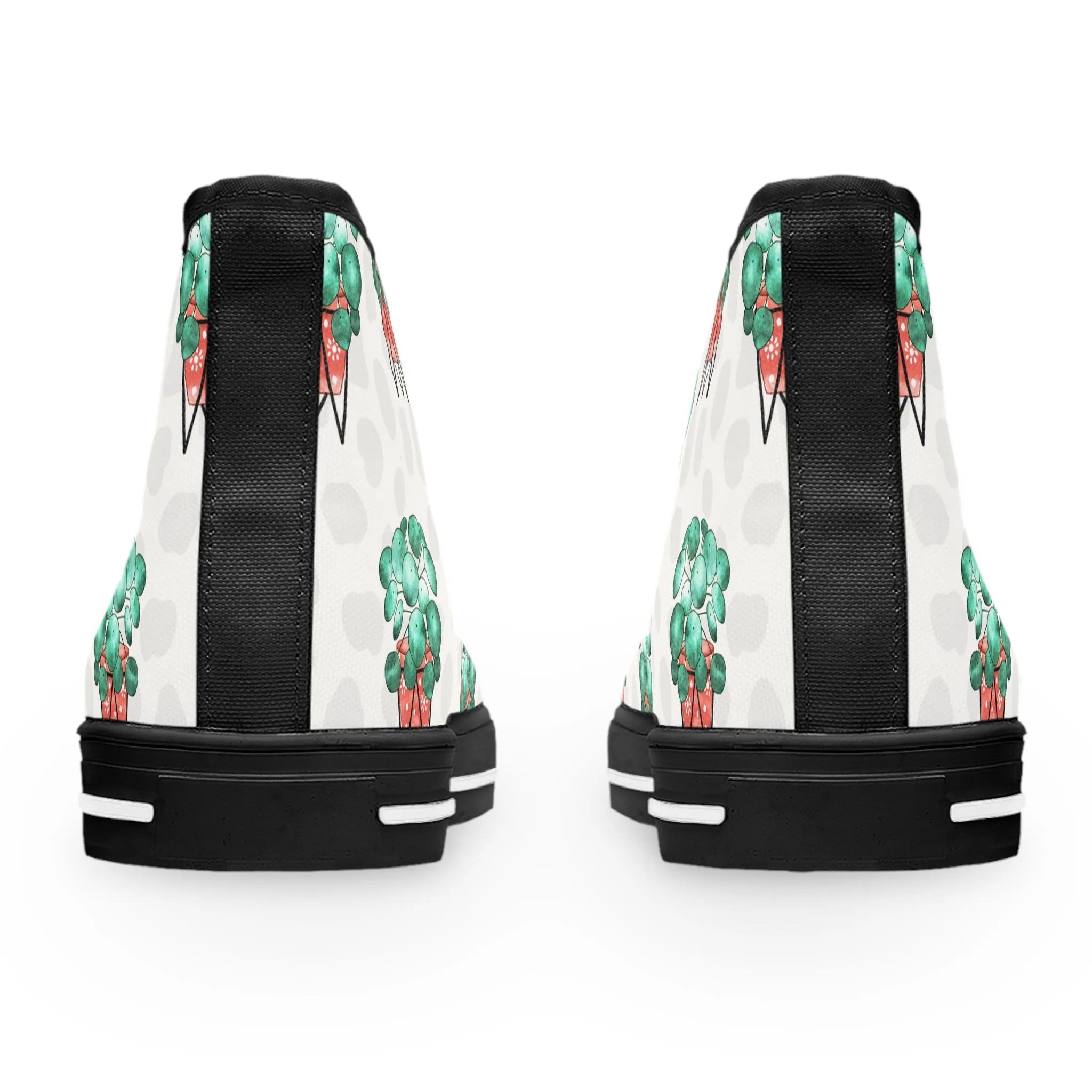 Chinese Money Plant Women's High Top Sneakers