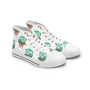 Chinese Money Plant Women's High Top Sneakers