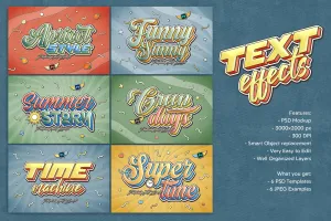 Color 3D Text Effects