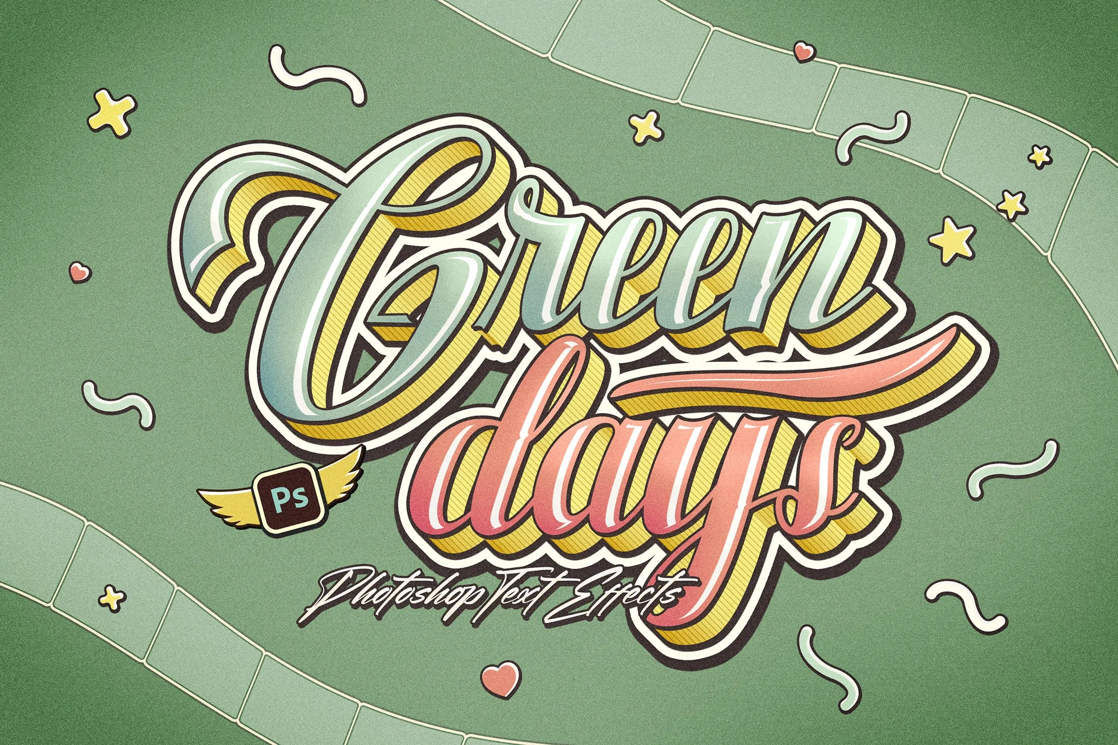 Color 3D Text Effects