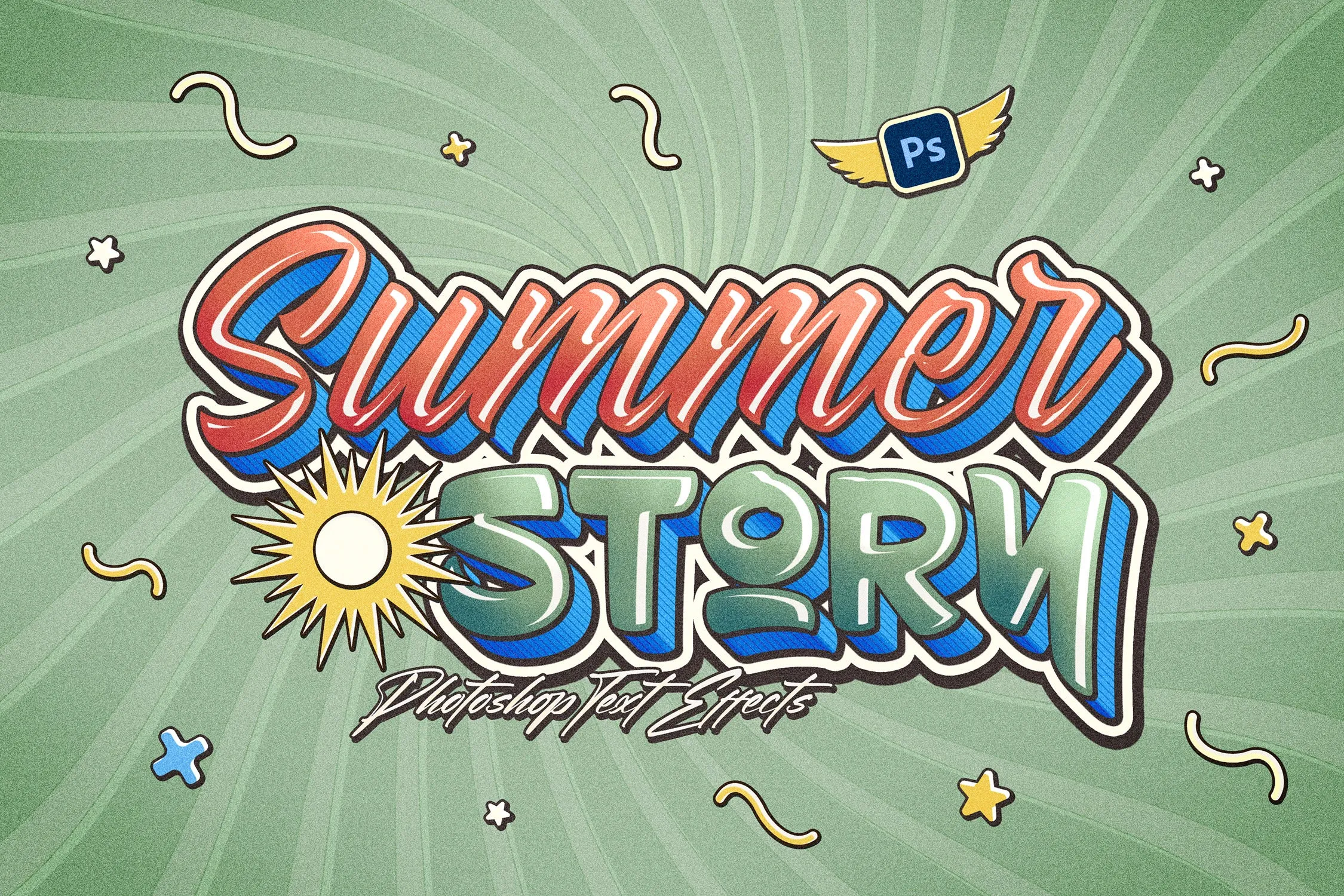 Color 3D Text Effects