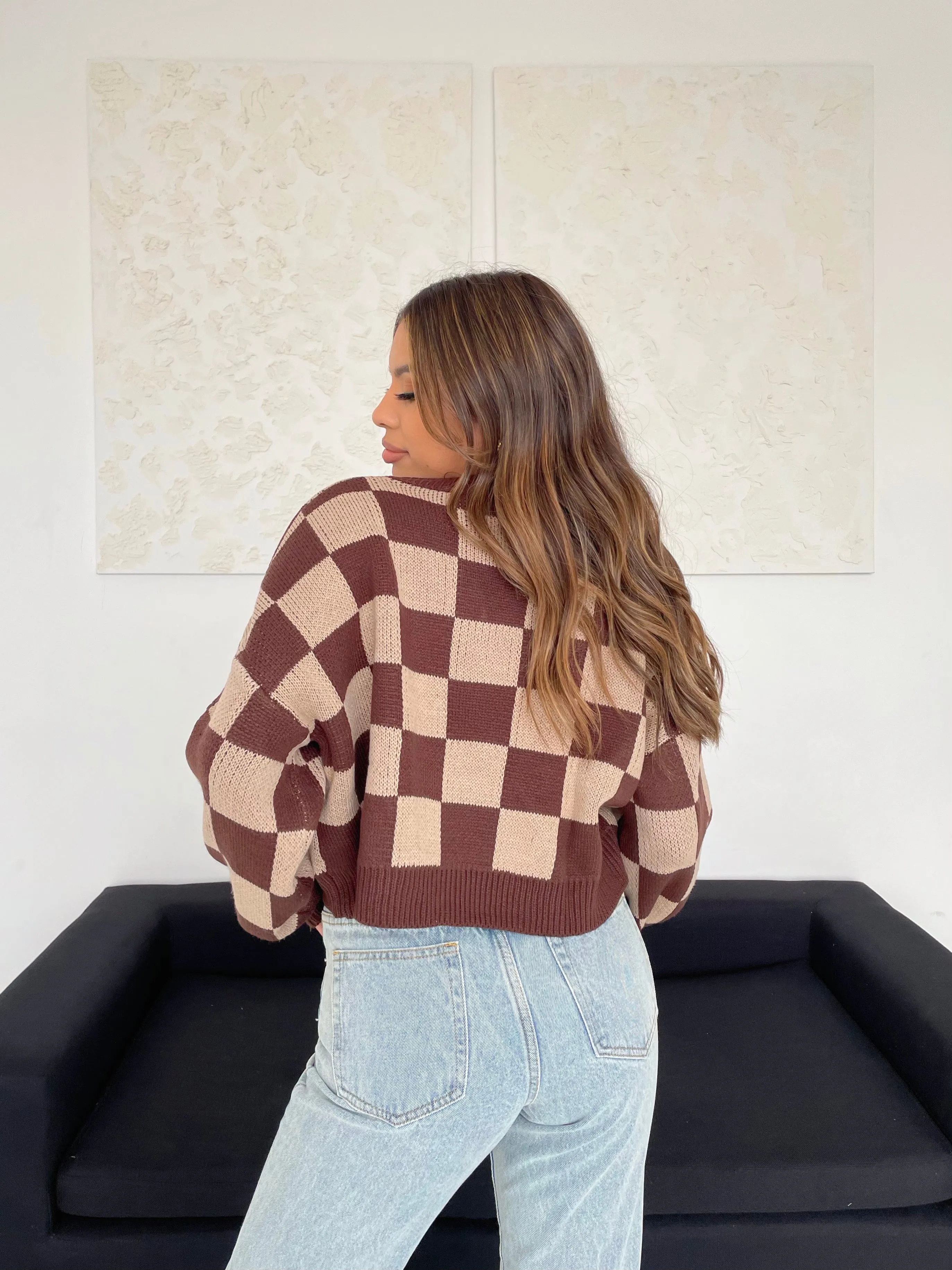 emma knit sweater (MOCHA)