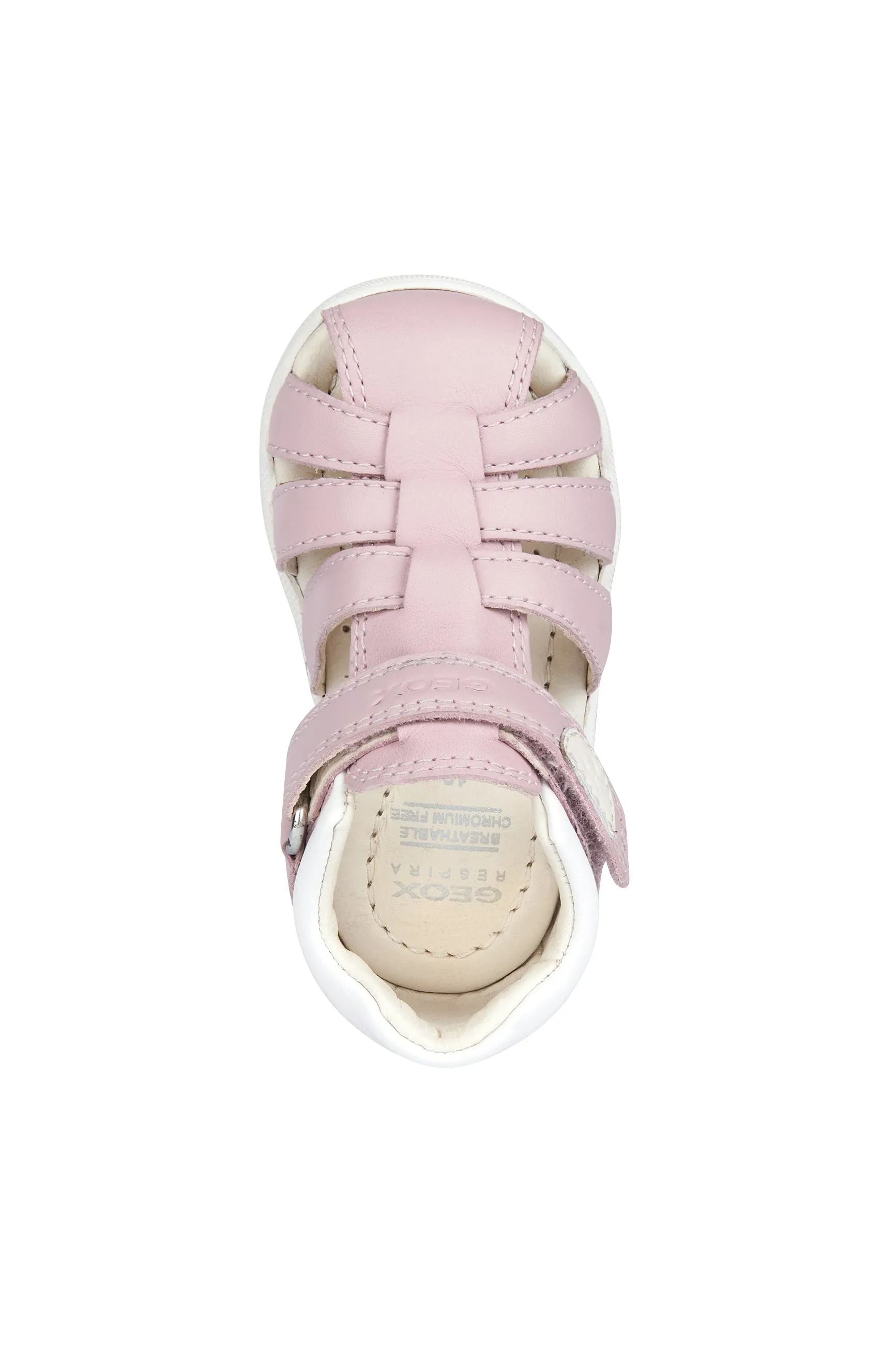 Geox Macchia Girls Rose Pink Closed Toe Fisherman Sandal
