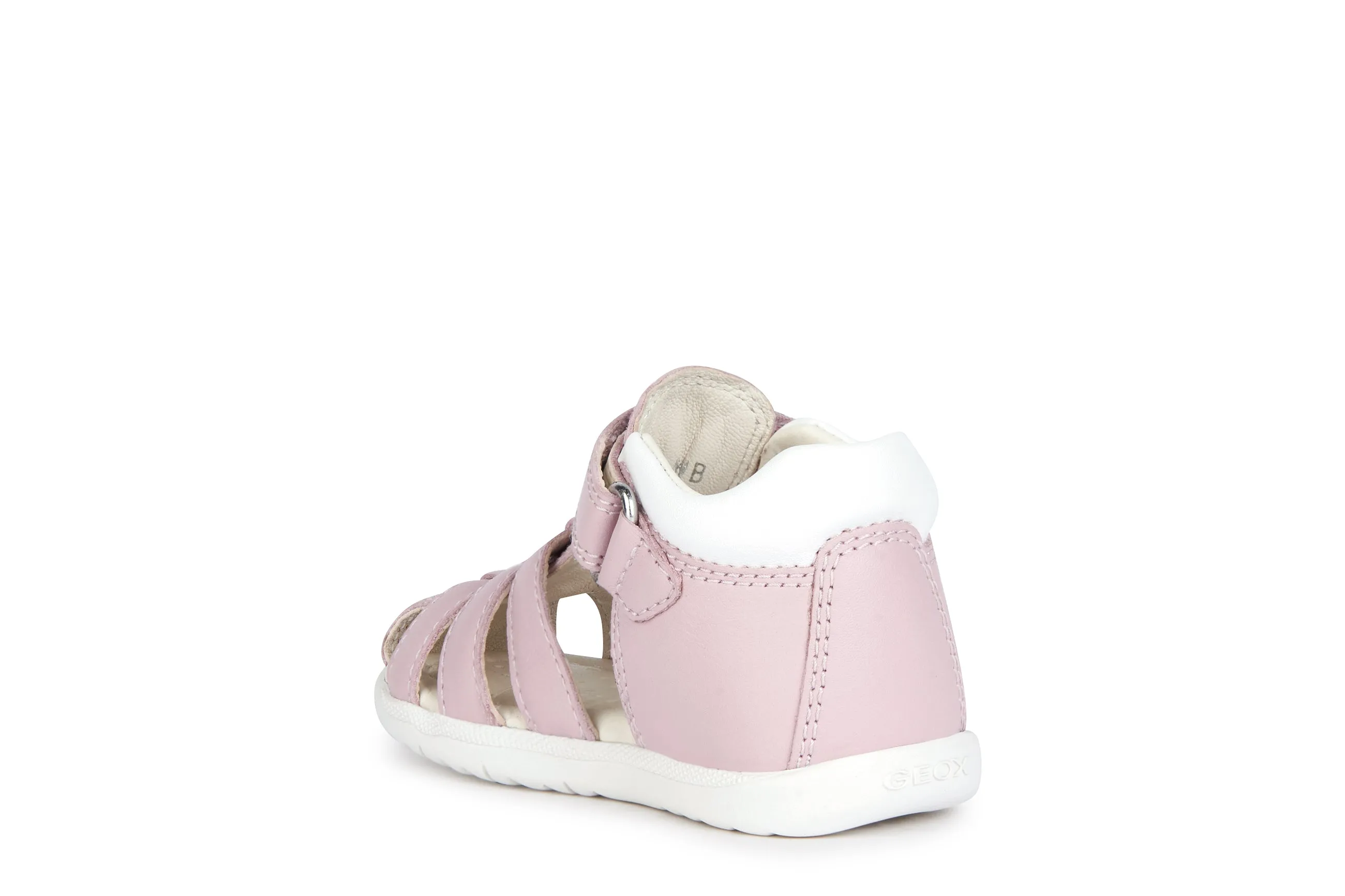 Geox Macchia Girls Rose Pink Closed Toe Fisherman Sandal