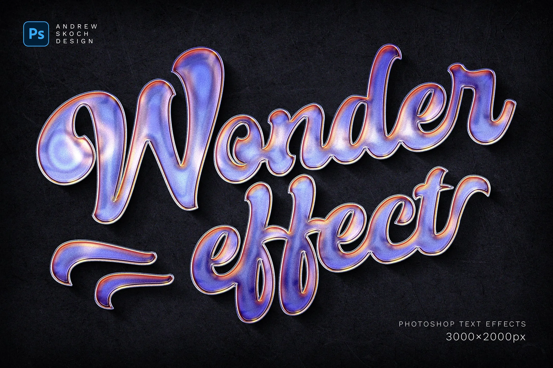Holographic Text Effects