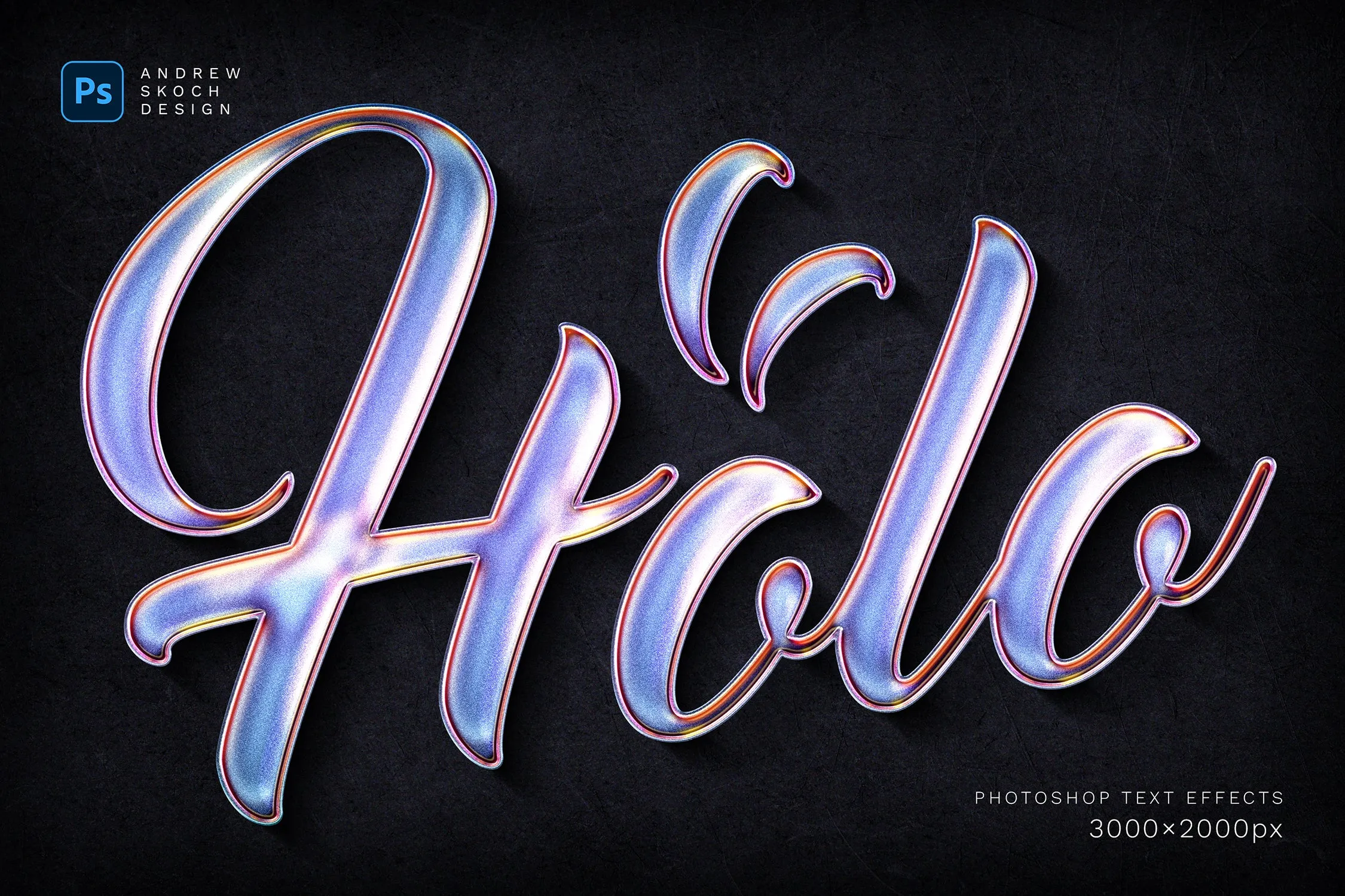 Holographic Text Effects