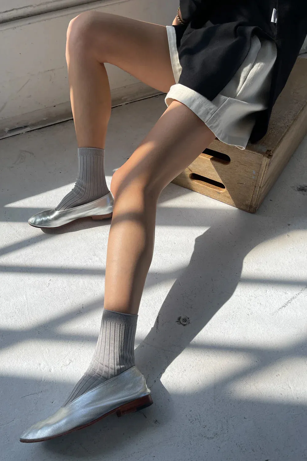 Le Bon Shoppe Her Socks MC Cotton // Stone