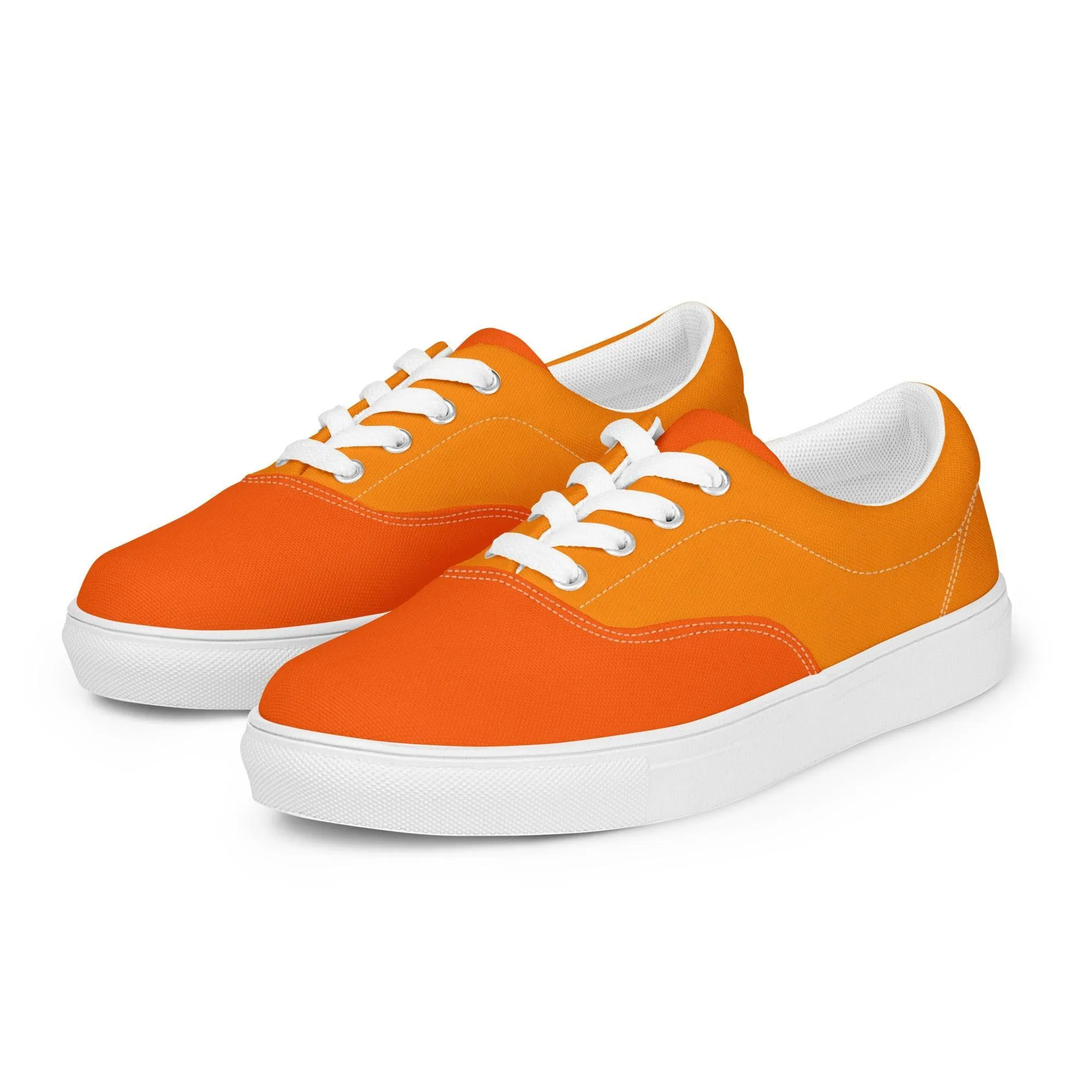 Mandra Color Block Lace Up Canvas Sneakers