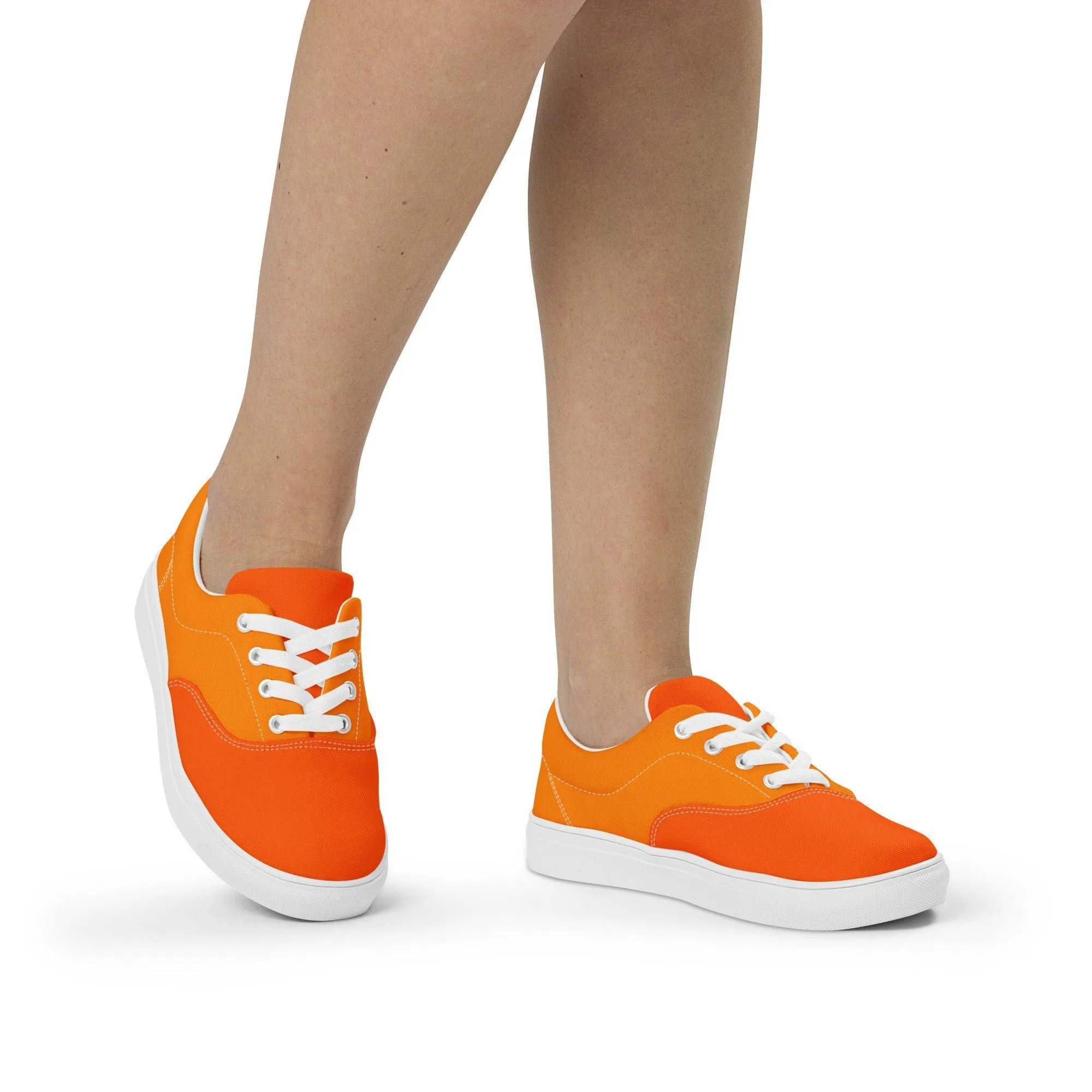 Mandra Color Block Lace Up Canvas Sneakers