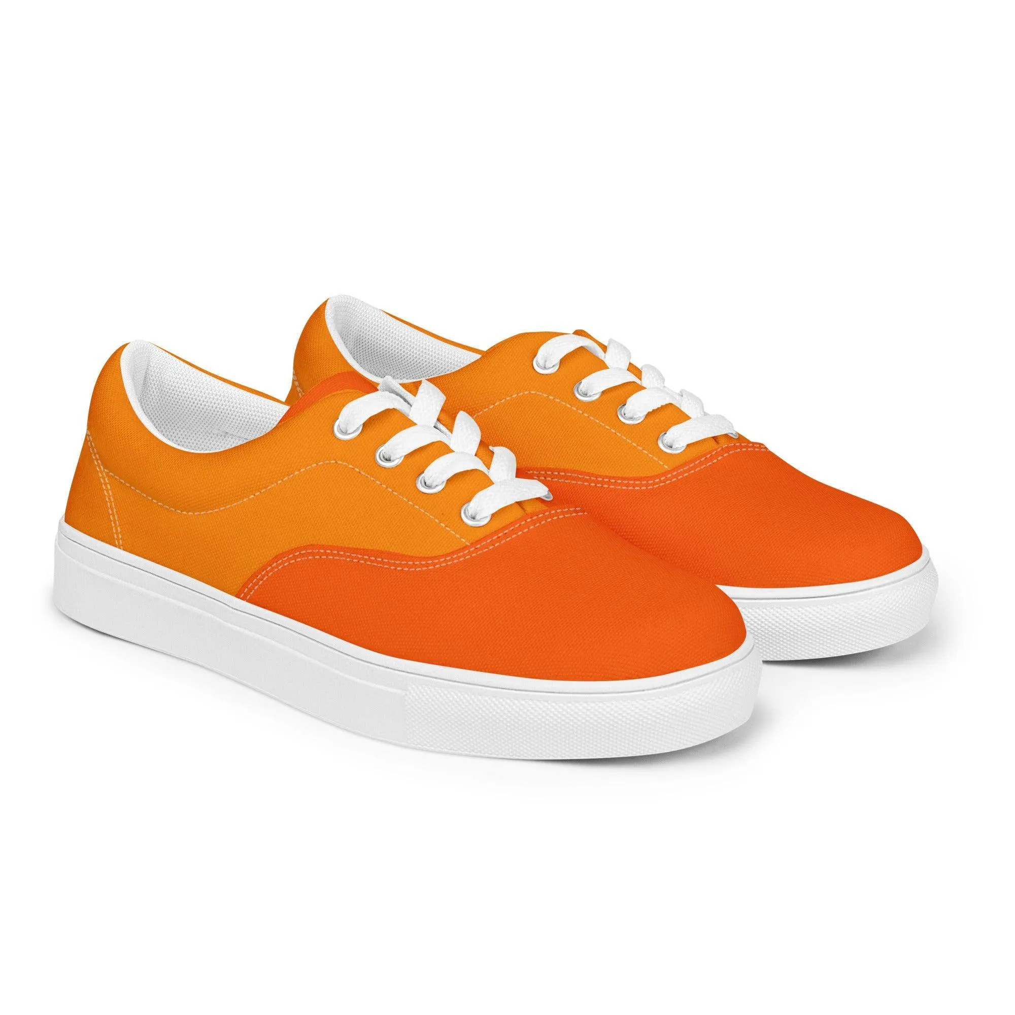 Mandra Color Block Lace Up Canvas Sneakers