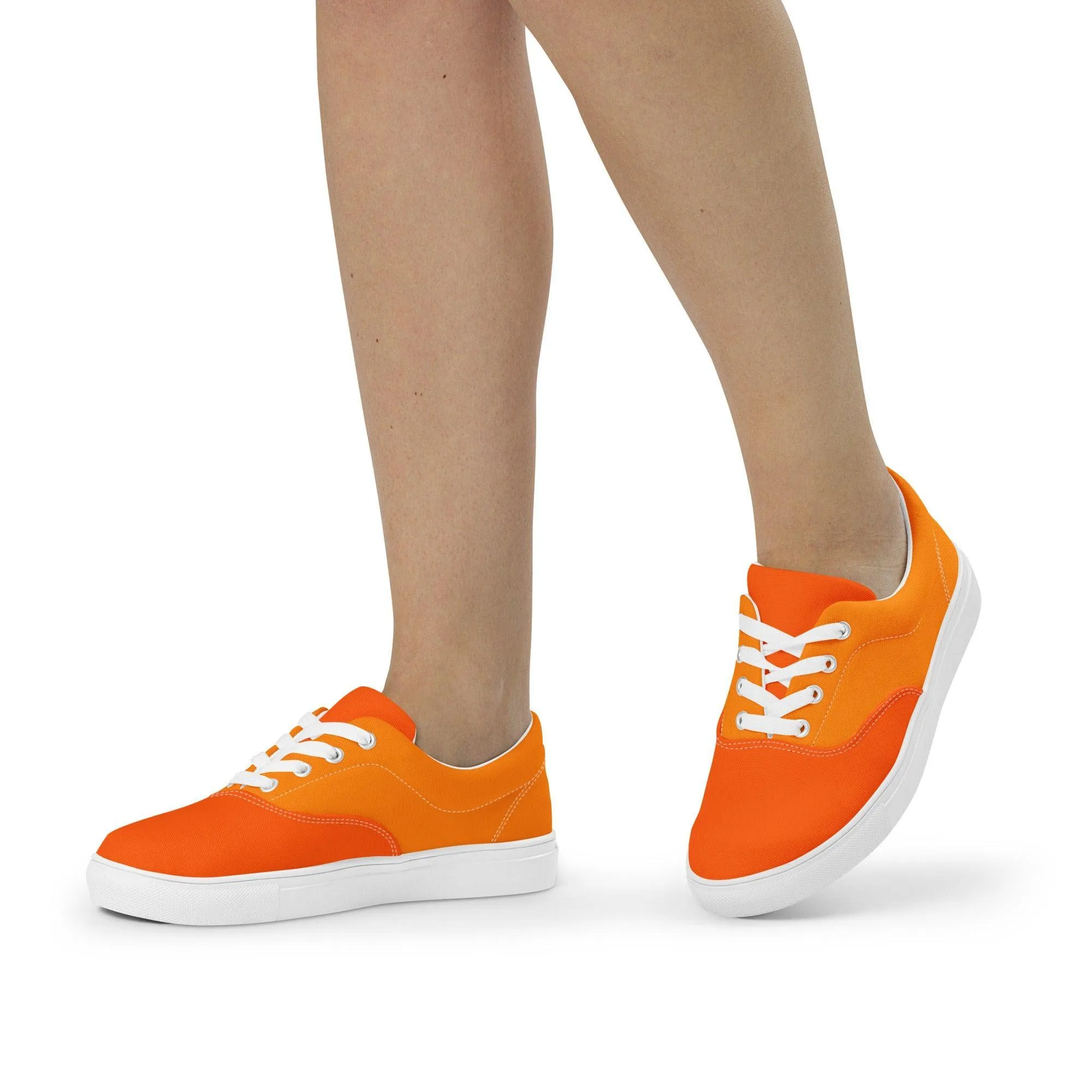 Mandra Color Block Lace Up Canvas Sneakers