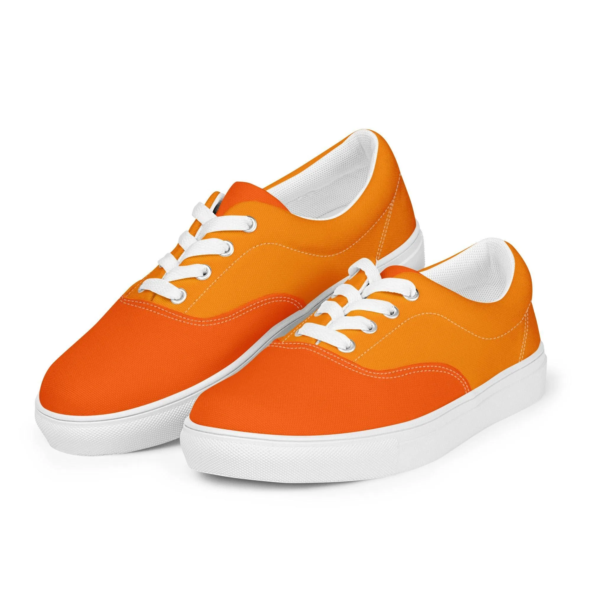 Mandra Color Block Lace Up Canvas Sneakers