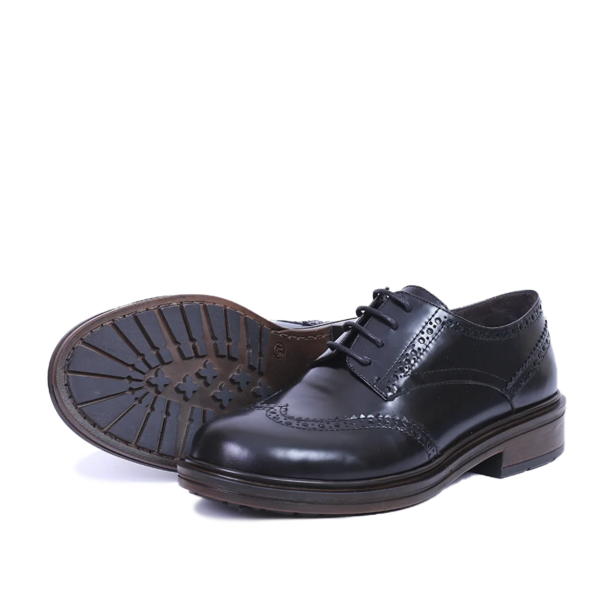 NOVA DERBIES EN CUIR DEMASQUABLE NOIR