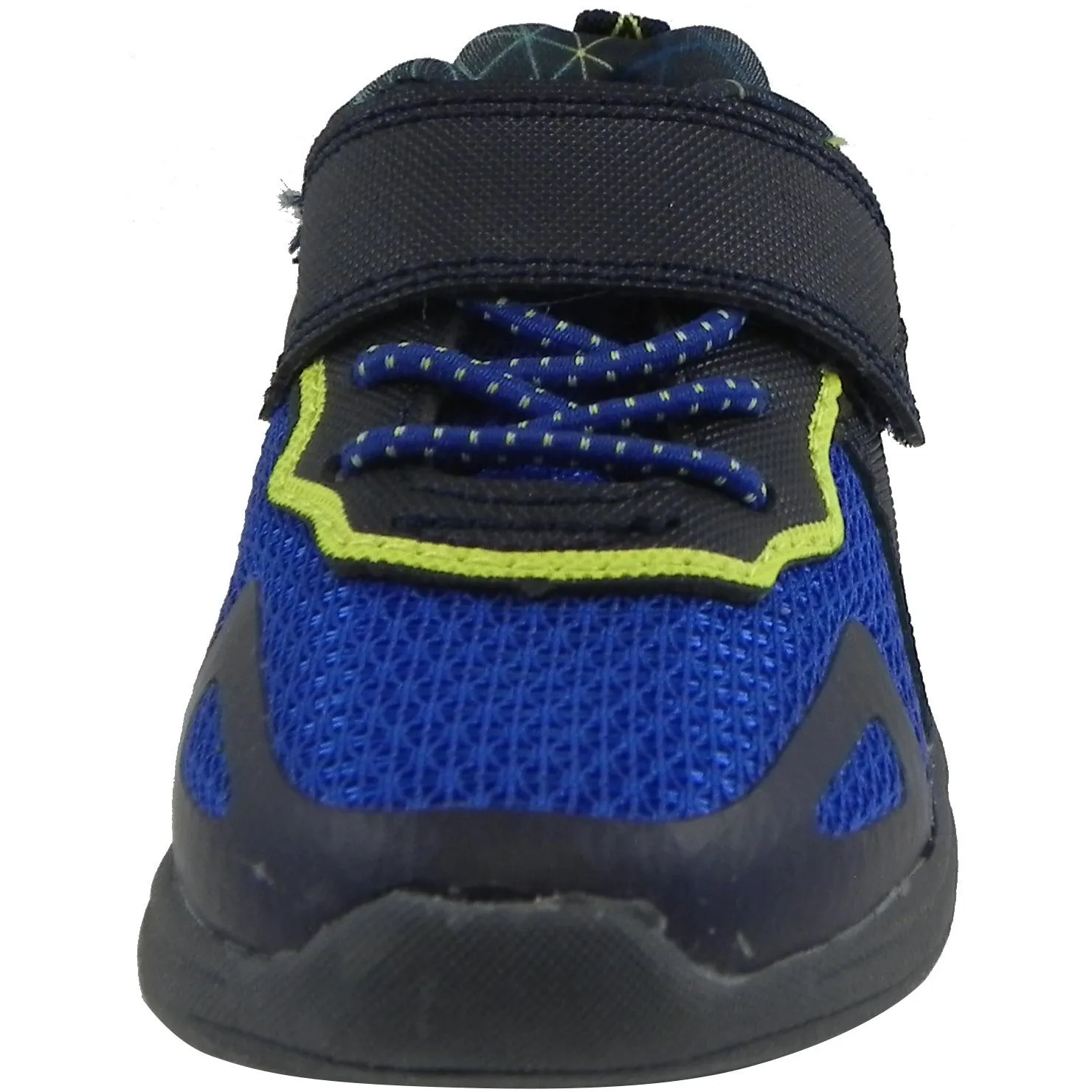 OshKosh Boy's Galaxy Mesh Lace Up Hook and Loop Sneaker Navy/Blue