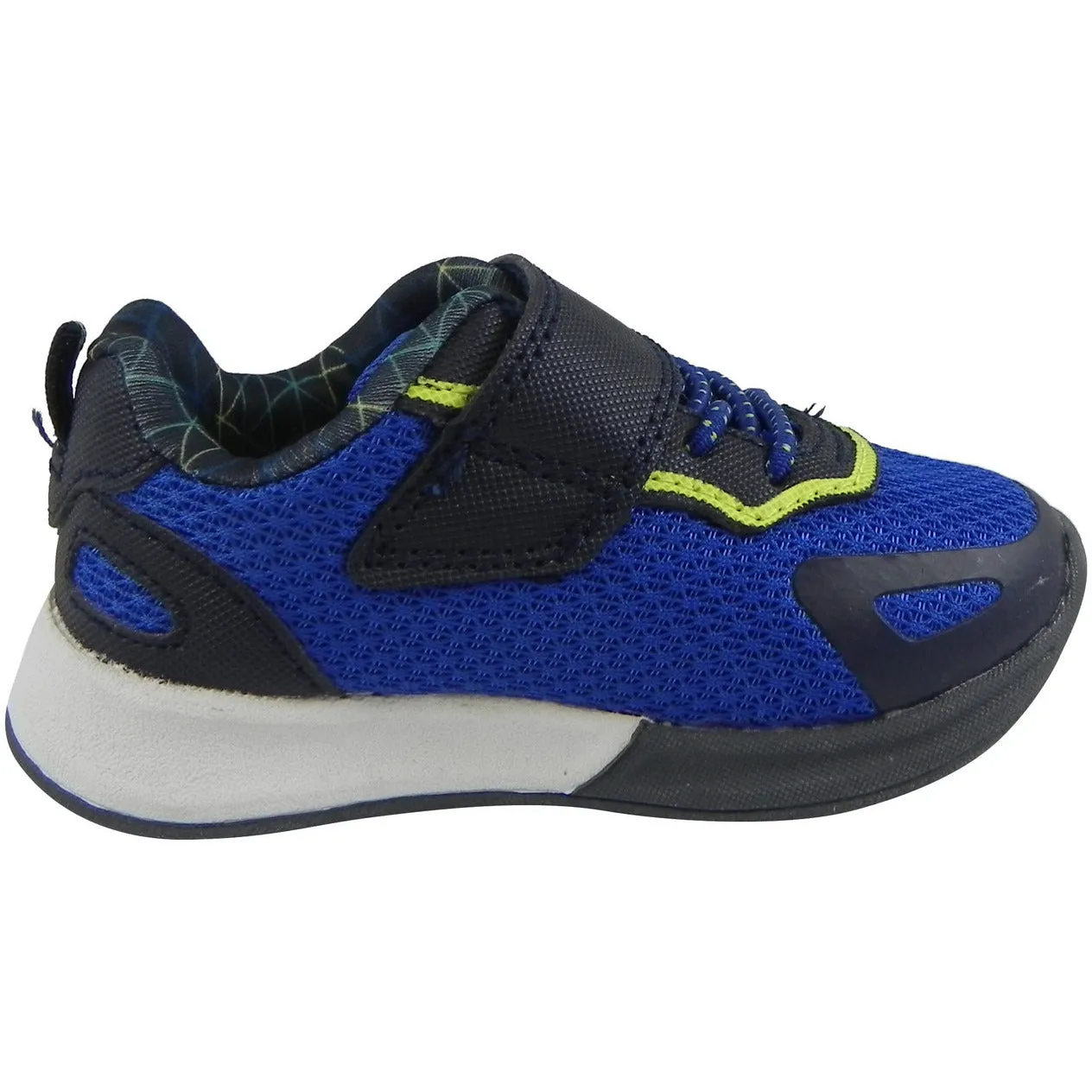 OshKosh Boy's Galaxy Mesh Lace Up Hook and Loop Sneaker Navy/Blue