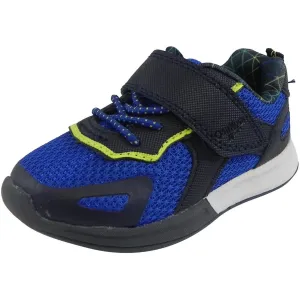 OshKosh Boy's Galaxy Mesh Lace Up Hook and Loop Sneaker Navy/Blue