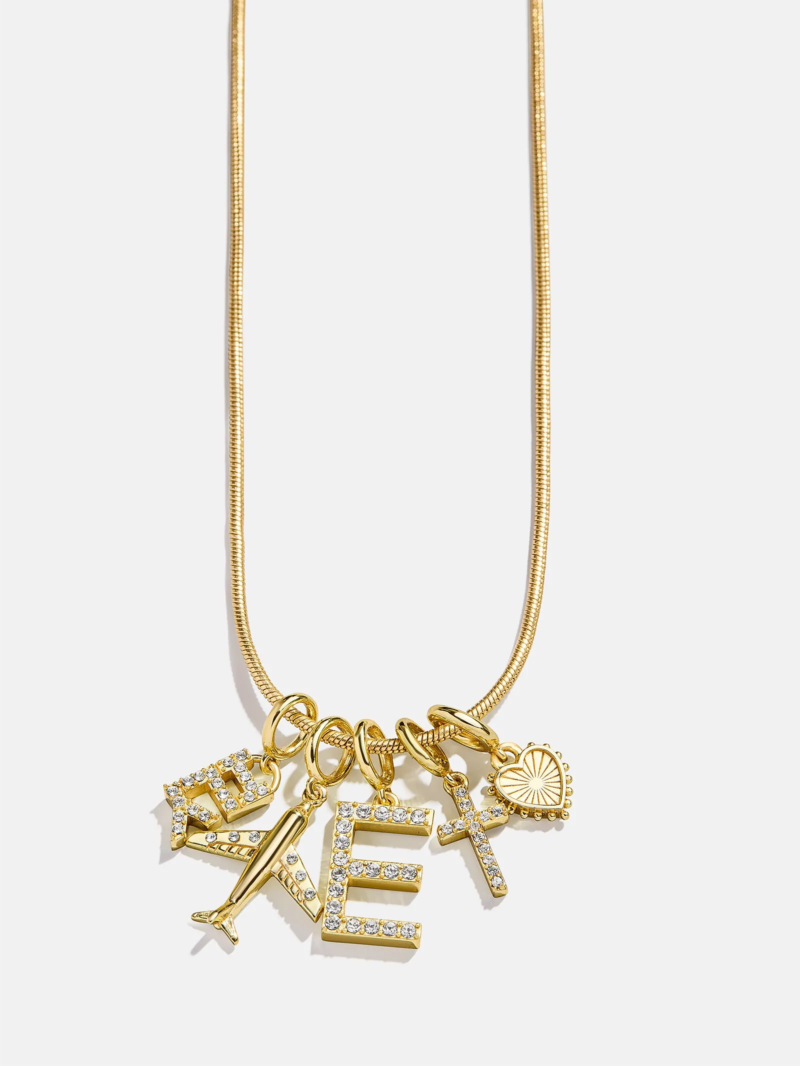 Pavé Initial Cluster Charm - D