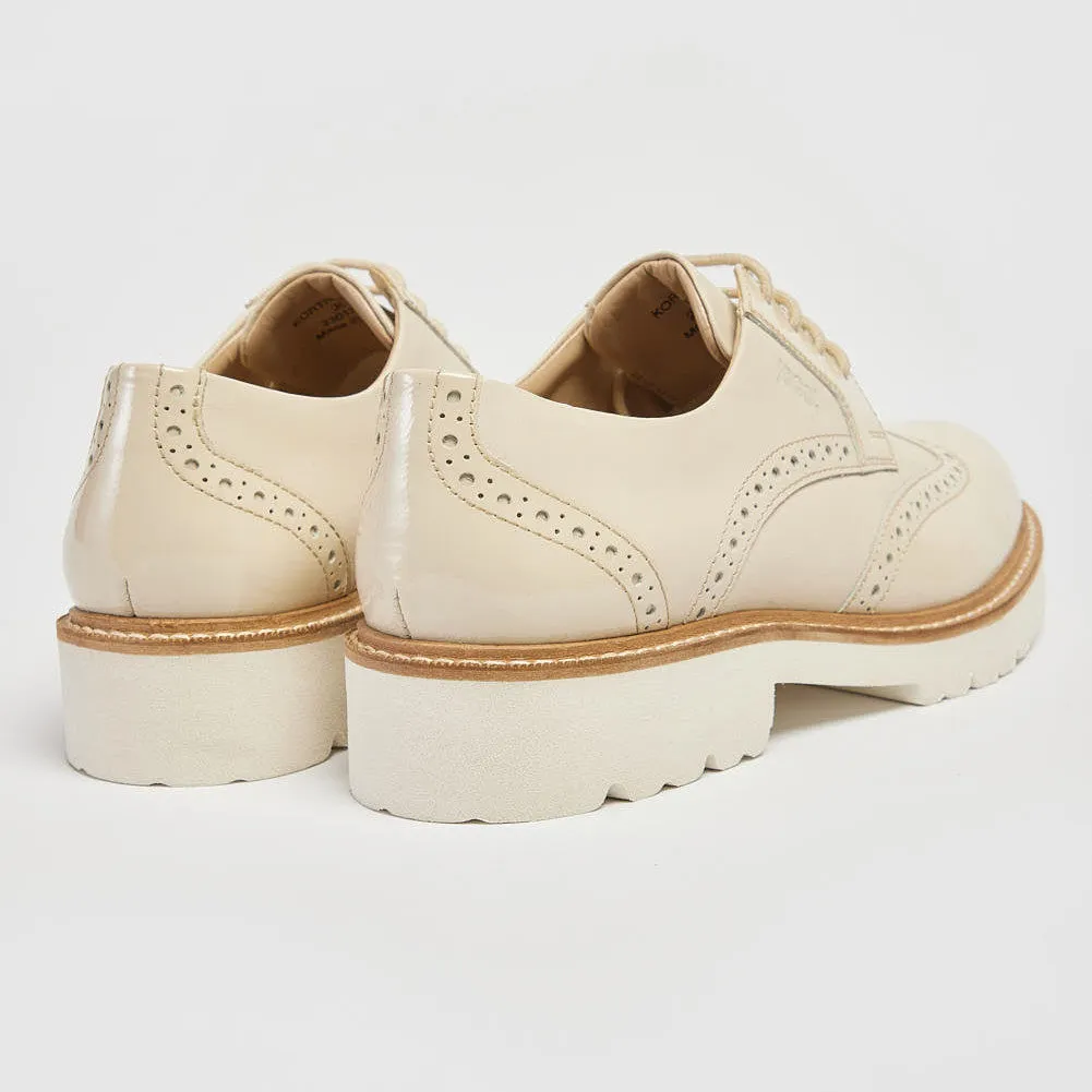 Pod Kortney Off White Lace Up Brogues
