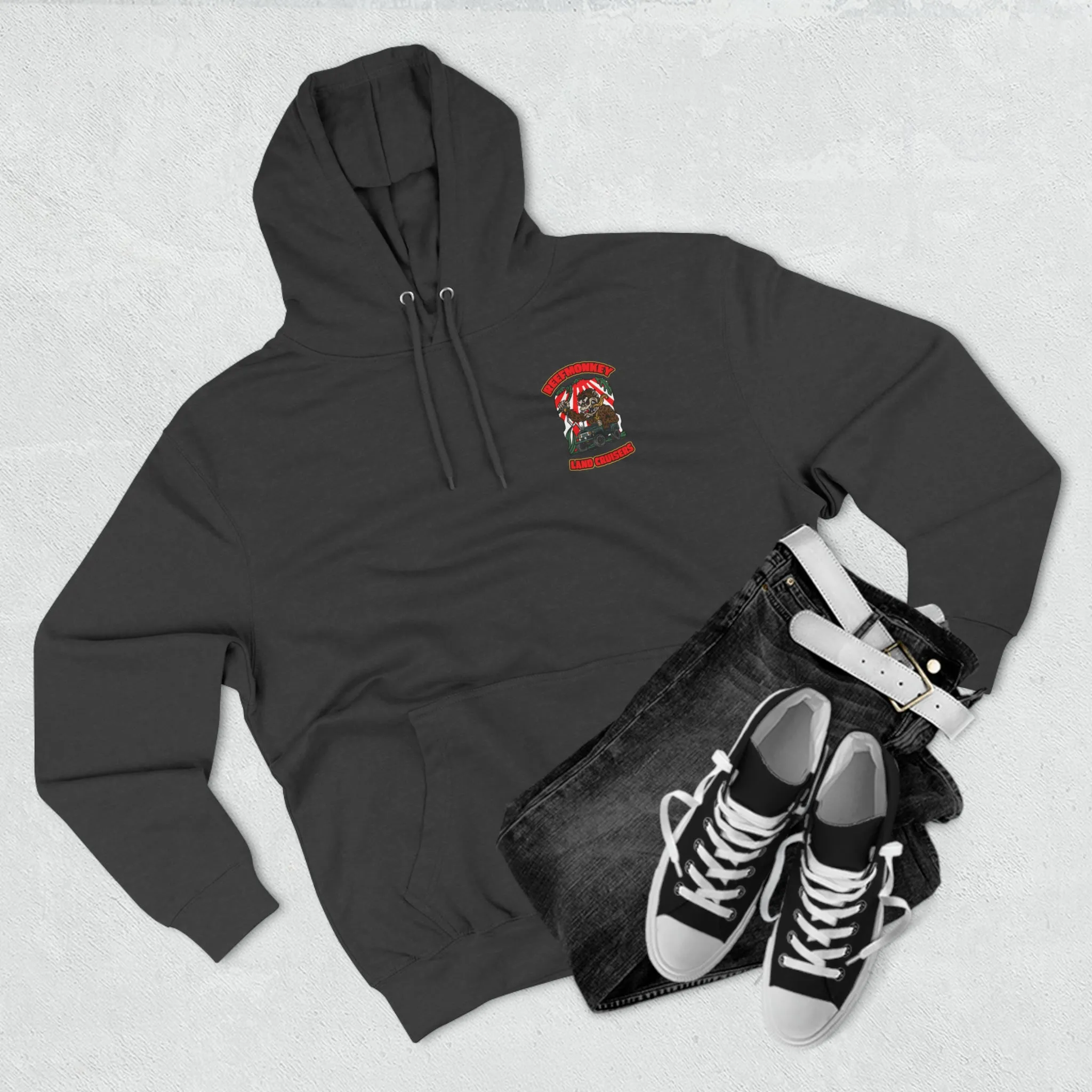 Reefmonkey Rat Fink Style logo - Unisex Premium Pullover Hoodie