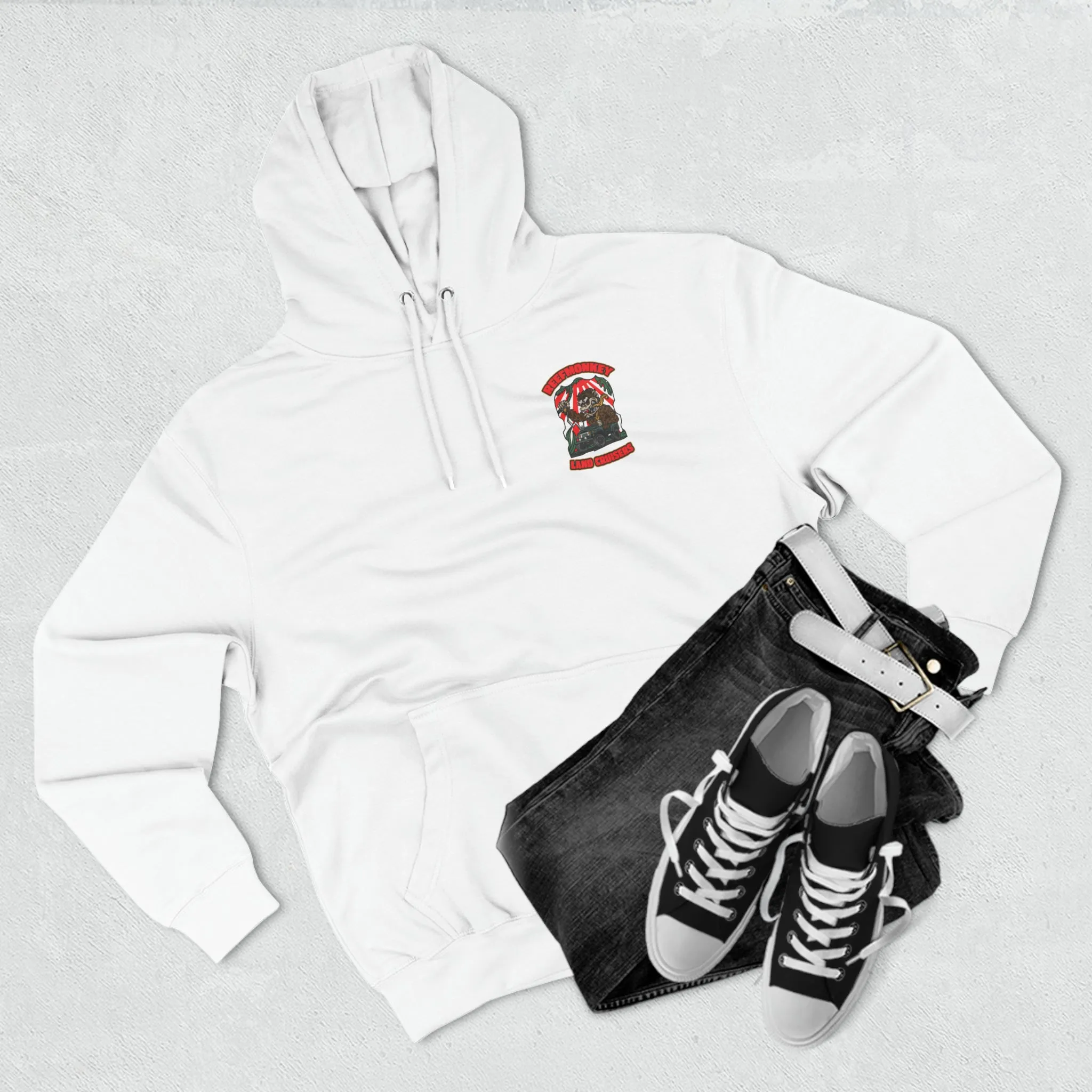Reefmonkey Rat Fink Style logo - Unisex Premium Pullover Hoodie