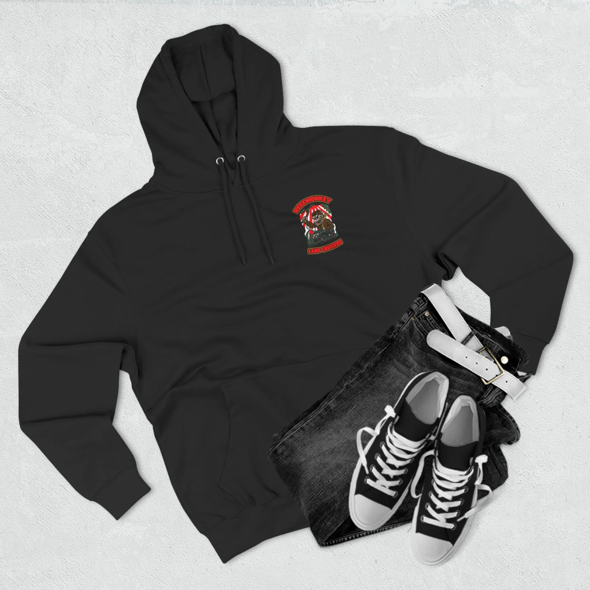 Reefmonkey Rat Fink Style logo - Unisex Premium Pullover Hoodie