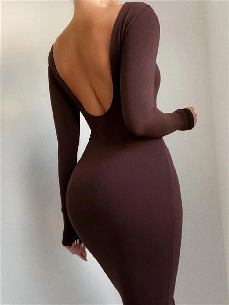 Sleek Sarah Bodycon Midi Dress