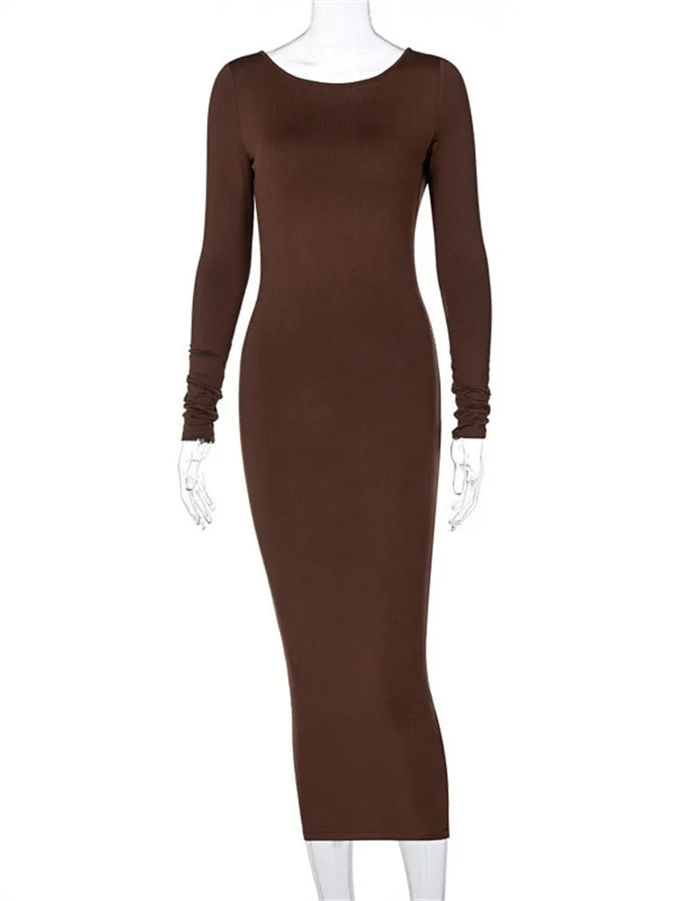 Sleek Sarah Bodycon Midi Dress