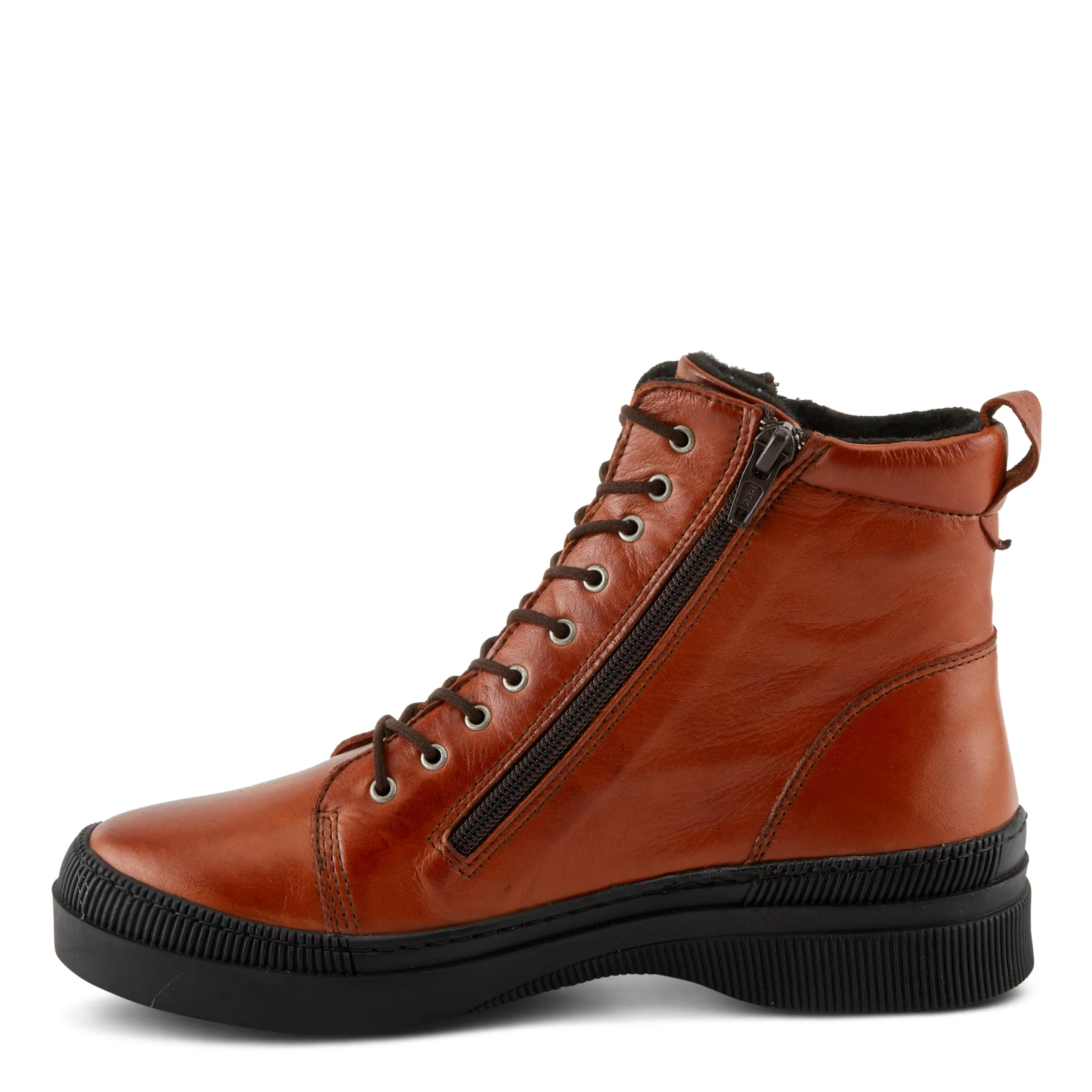 Spring Step Shoes Hoylein Women's Leather Rugged Combat Style Boots
