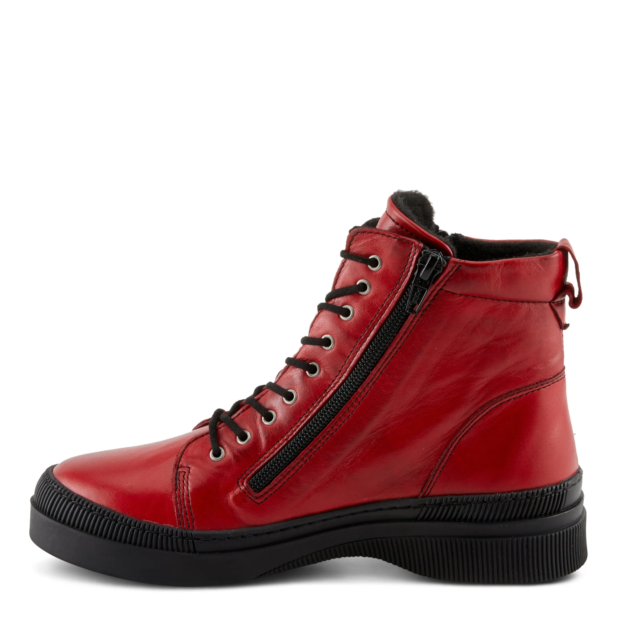 Spring Step Shoes Hoylein Women's Leather Rugged Combat Style Boots
