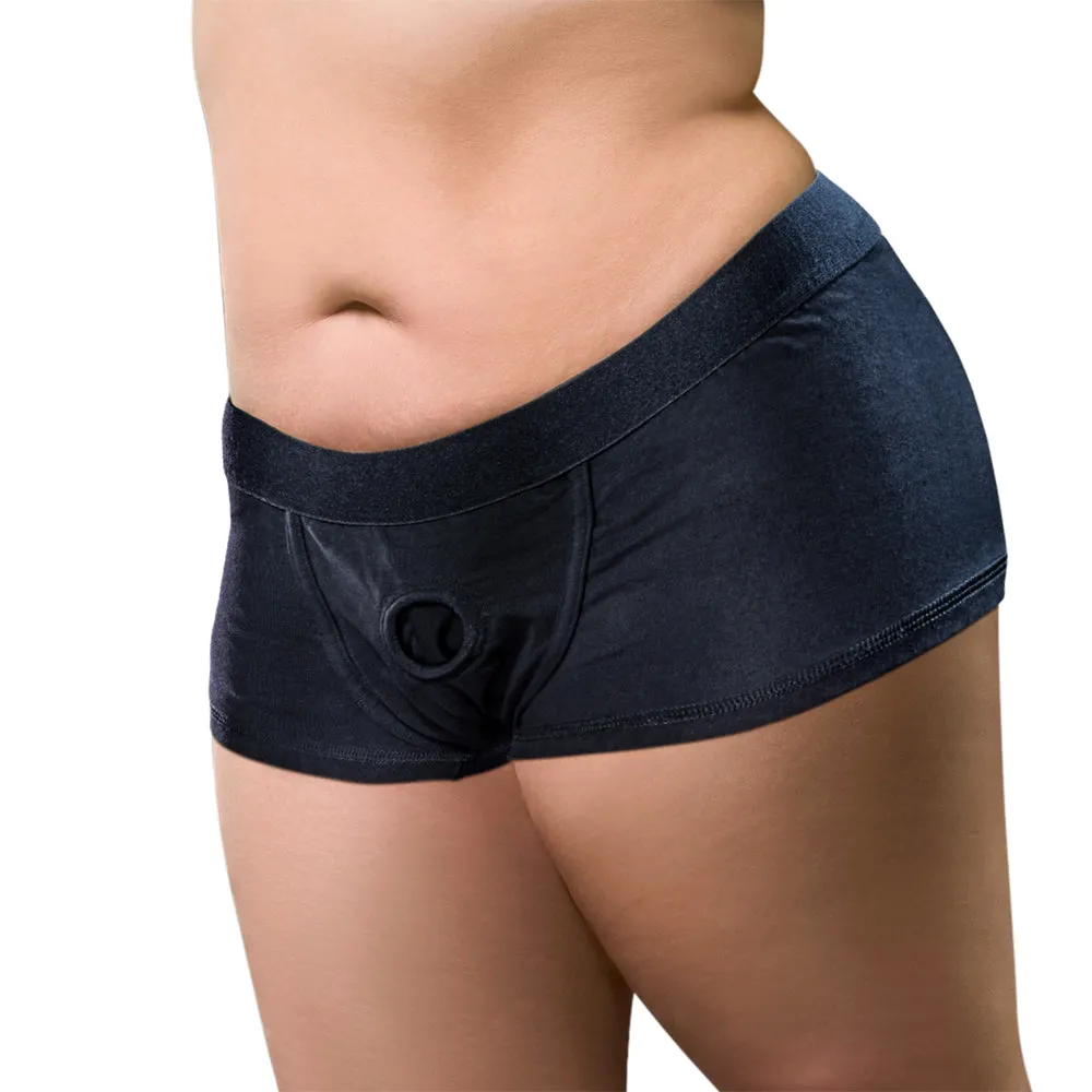 Temptasia Harness Briefs - 2 x Large Black