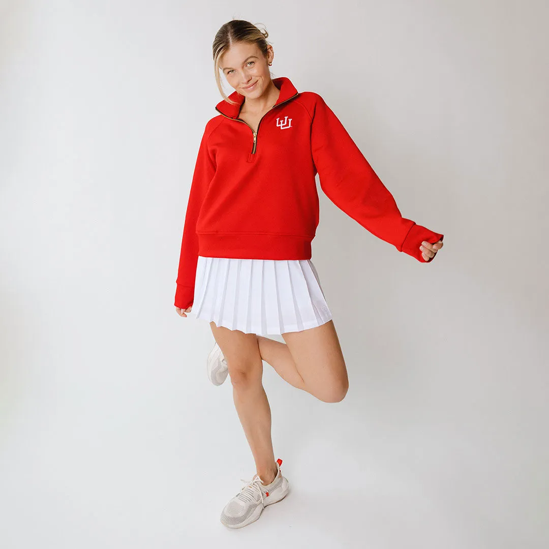 Utah Oxford Zip-Up, Crimson