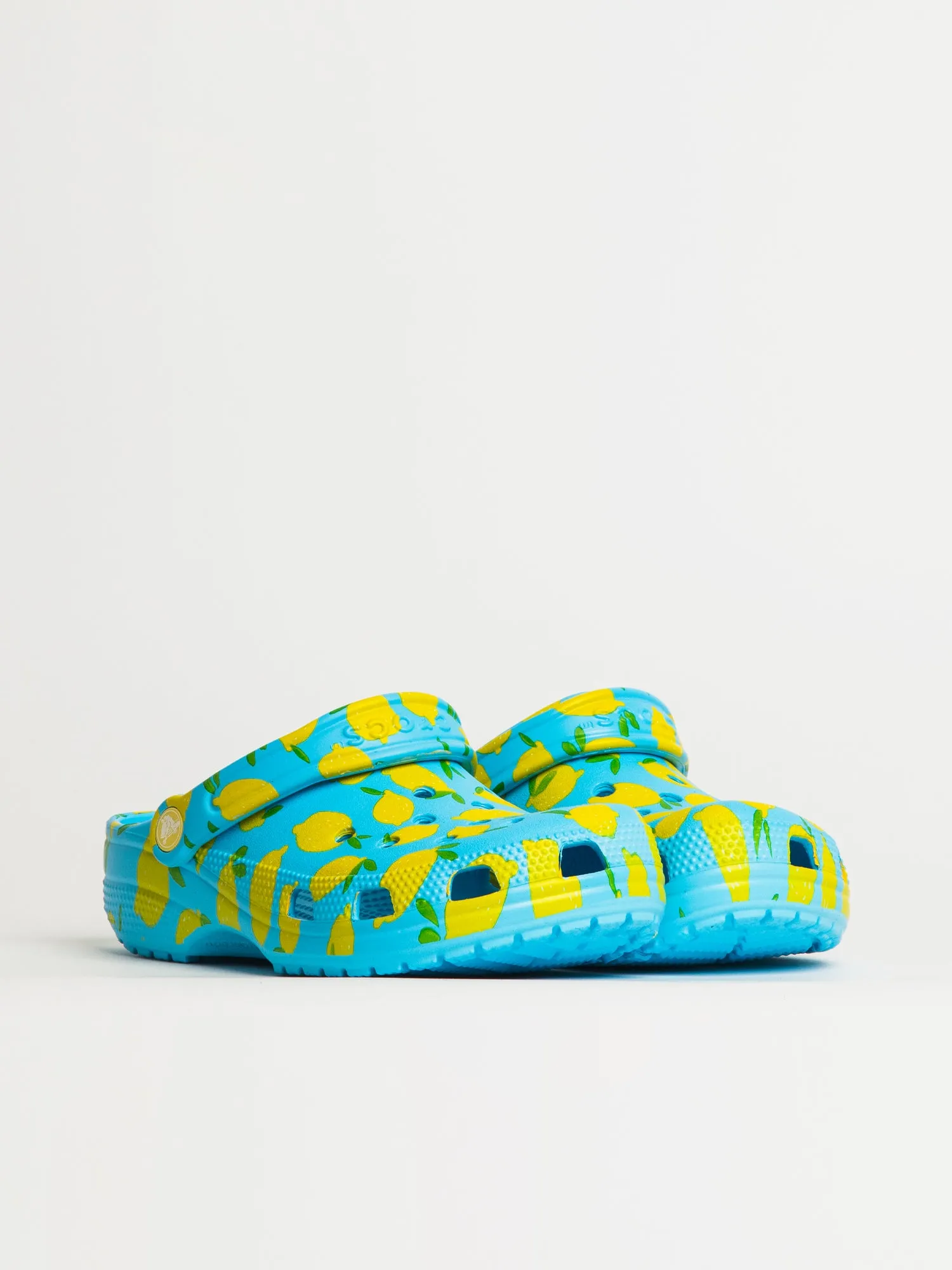 WOMENS CROCS CLASSIC FRESH FRUITS CLOG - BLUE